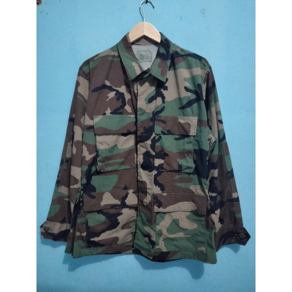 bdu woodland us army/kemeja woodland us army
