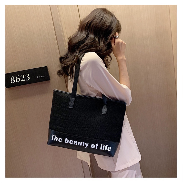 [COD] LB - Tote bag wanita import / Tote bag fashion kekinian / Tote bag motif anyaman / 103