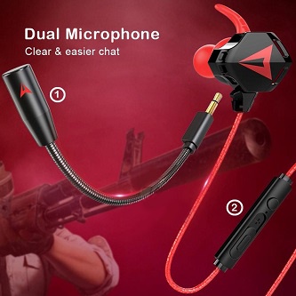 TERMURAH-N5 Gaming Earphone Esport Video Game Hifi Headset Stereo Bass HD Voice PUBG DOTA CSGO Dual 