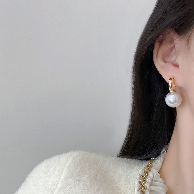 Anting Stud S925 silver needle Aksen Mutiara