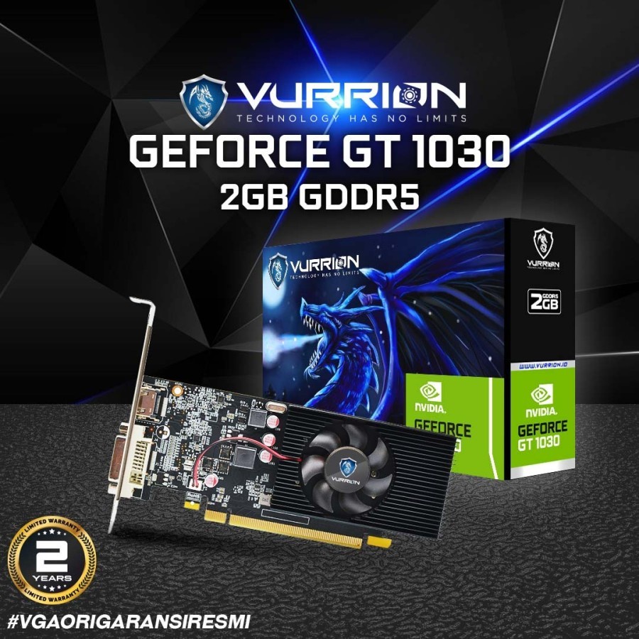 VGA GT 1030LP DDR5 2GB Vurrion - Original Garansi 2 Tahun