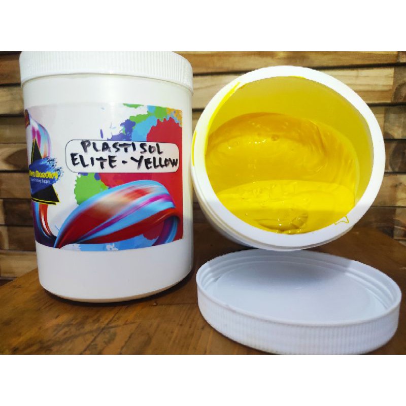 

Plastisol Elite Yellow ( vektor wajib base dikain gelap) 1kg | Plastisol Murah