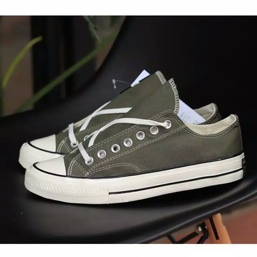 Sepatu Converse 70s Ox Black White Egret Premium Quality Made In Vietnam-ARMY