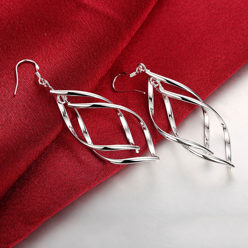 Anting Gantung Panjang Bahan Sterling Silver 925 Untuk Wanita