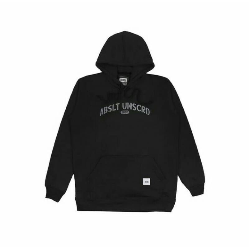 HOODIE 308 ABSLT BLACK-SILVER
