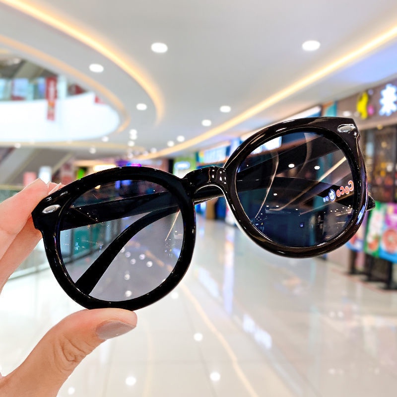 kacamata anak kacamata Bulat hitam anak laki fashion terbaru tinggi berkualitas bayi gaya perempuan cewek sunglasses murah kecil kacamata