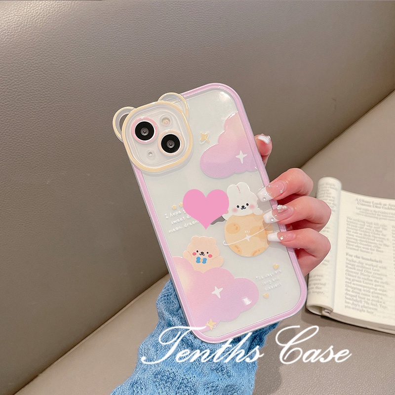 IPhone XR 11 13 12 Pro Max 8 7 Plus XS Max XS X SE 2020 8 7 Soft Case TPU Motif Hewan Lunar Untuk