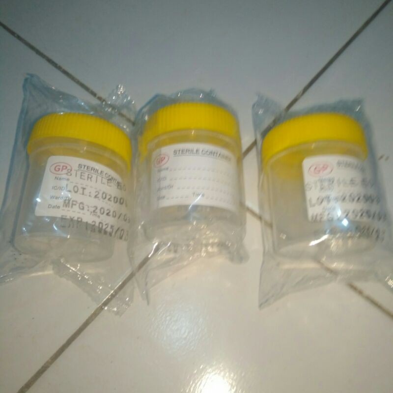 pot urine steril 60ml | merk Gp