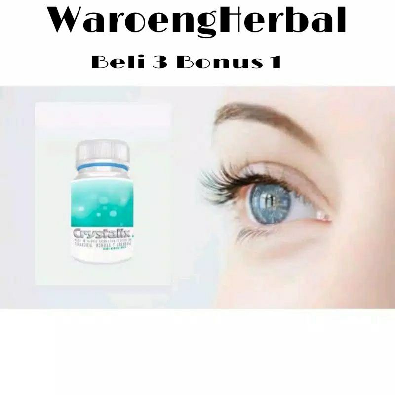100% ORIGINAL CRYSTALLEX Asli Obat Mata Minus - Plus - Katarak 100% Manjur Dan Herbal