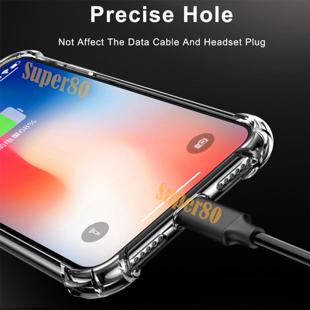 Soft Case iPhone 12 Mini 11 Pro X XS Max XR 7 8 Plus Anti Crack Shock Silicone Casing Softcase