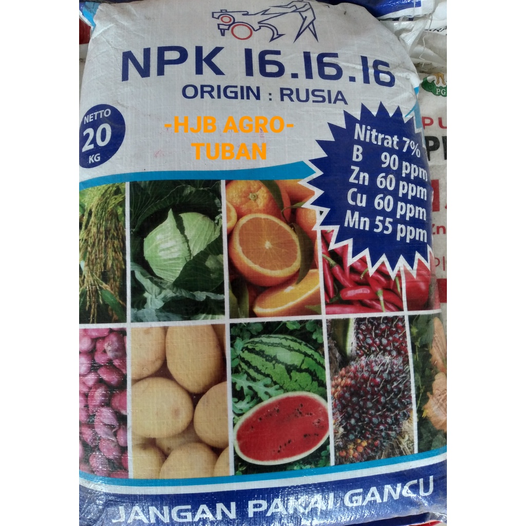 Pupuk NPK 16.16.16 Biru Pak Tani 20 KG