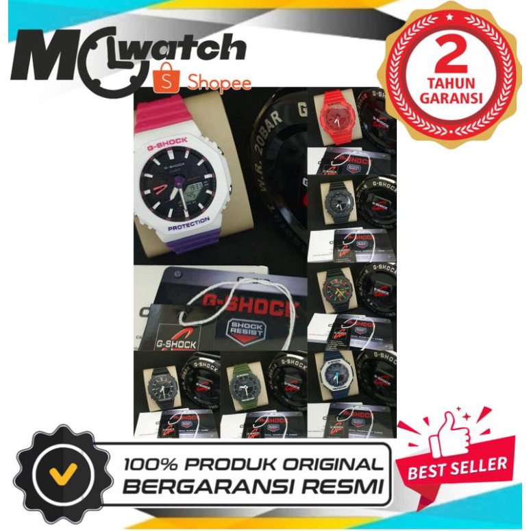 G shock GA2100 Original JAM TANGAN PRIA WANITA | RANTAI | KULIT | KARET | MURAH | pria G Shock GA210