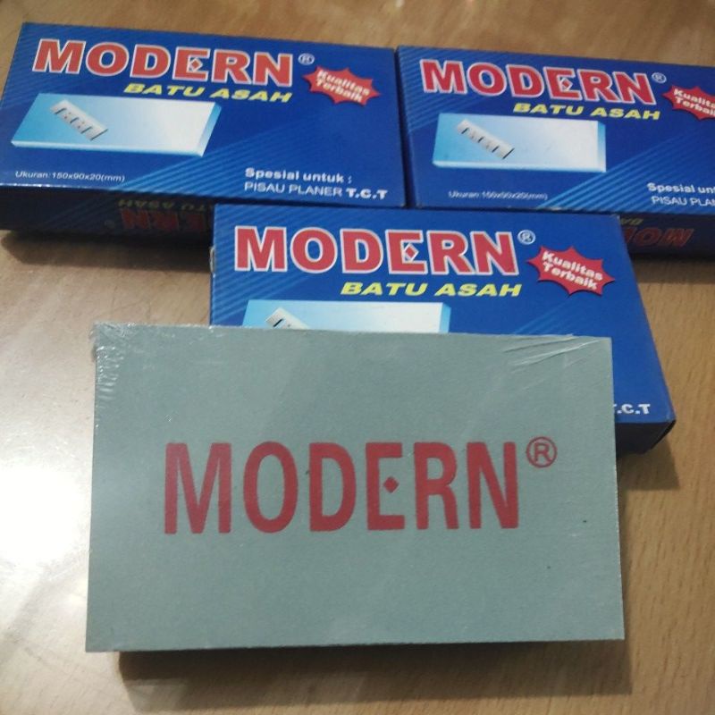 Kualitas Terbaik ☑️ Sharpening Stone 🪨 Grade #400 #200 • MODERN • 610 gram • TB 20 x LB 90 x PJ 150 