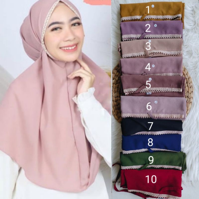 BERGO RENDA /BERGO MARYAM RENDA SEMI SYARI/BERGO RENDA DIAMOND/HIJAB BERGO MURAH/BERGO MURAH