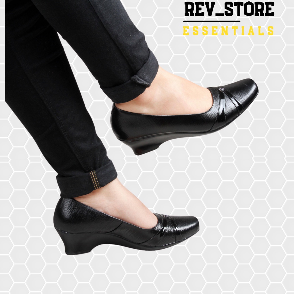 ☀ REV STORE ☀ Sepatu Wanita Kulit Asli Formal Wanita / Sepatu Pantofel Wanita