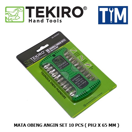 TEKIRO Mata Obeng Angin Set 10 PCS ( PH2 X 65 )