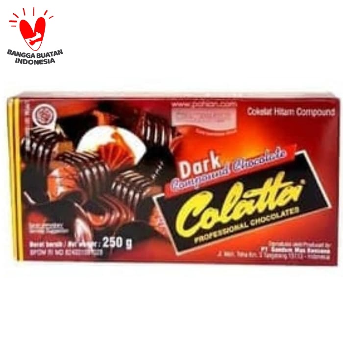 

ds20111w Colatta Dark Compound 250 Gram Dark Chocolate Xz20X1Z11