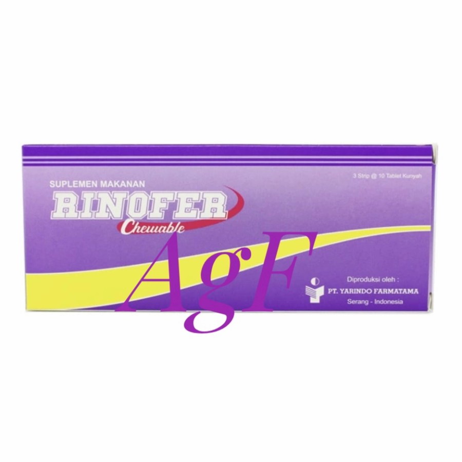 Rinofer Chewable atau Tablet Kunyah isi 30 (Yarindo)