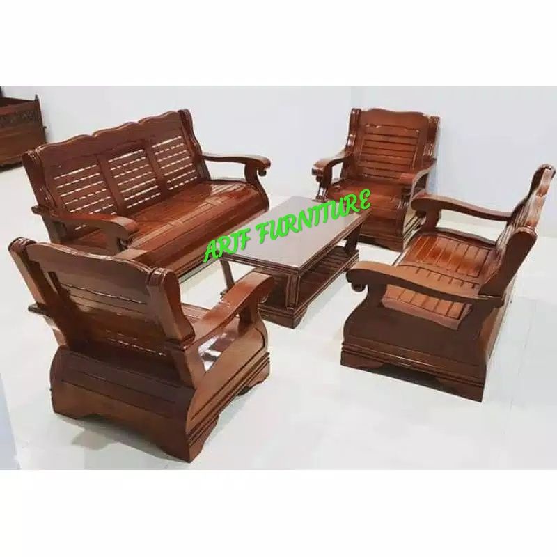 KURSI TAMU MODEL TULANG GAJAH KAYU JATI JEPARA
