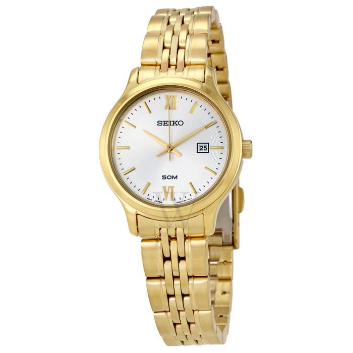 Seiko Ladies SUR704P1 Quartz Gold Coating - Jam Tangan Wanita SUR704