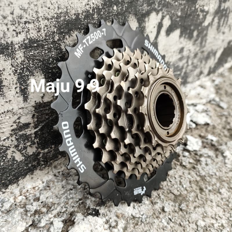 Sprocket Freewheel 7 Speed Shimano Megarange Tz500 Drat Ulir 14 - 34T