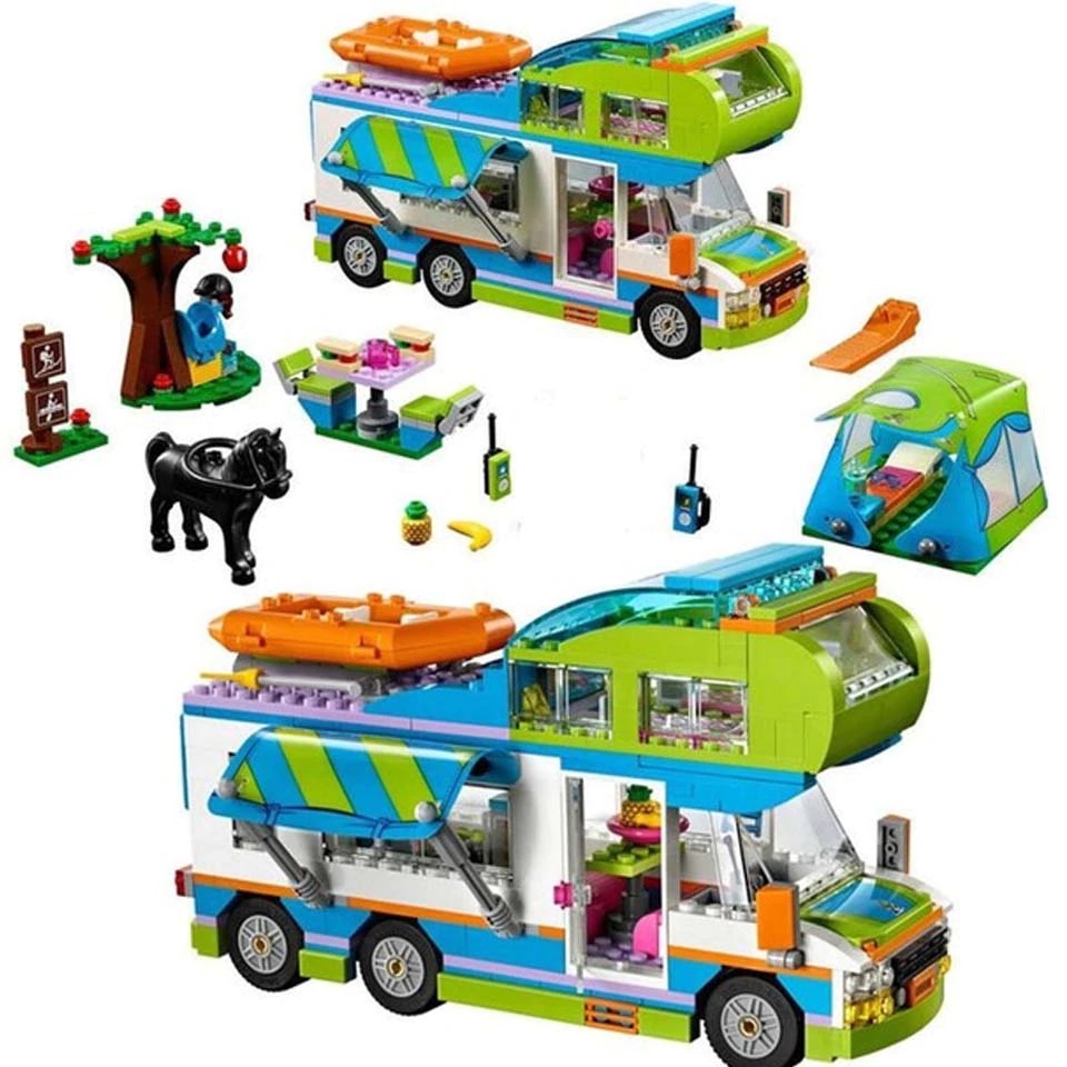 Mainan Lego New Friends Series Mia's Camper Van Building Blocks Bricks Toys Children Birthday Gift