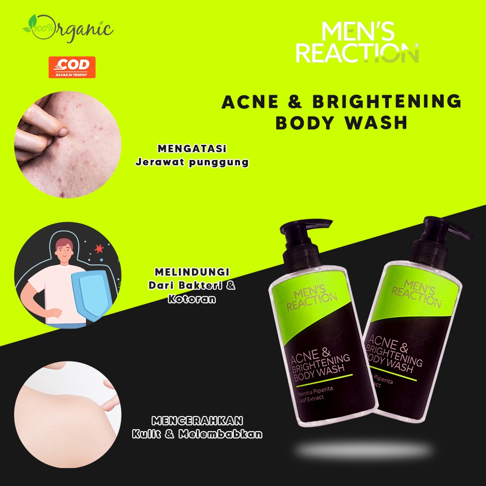 Body Wash Sabun Mandi Pria Acne Brightening Body Wash Mens Reaction