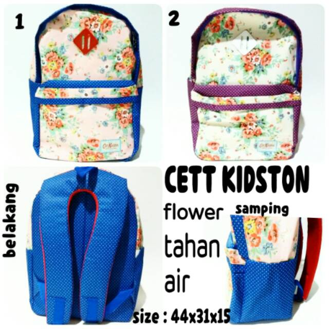 Tas ransel wanita Cett Kidston Flower tas punggung terbaru dan termurah tas tahan air