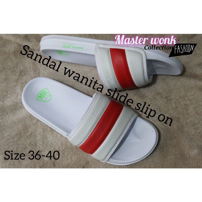 footwear Sandal wanita Slide Slip on Sendal Anti Licin Ringan Selop Gokar masterwonk