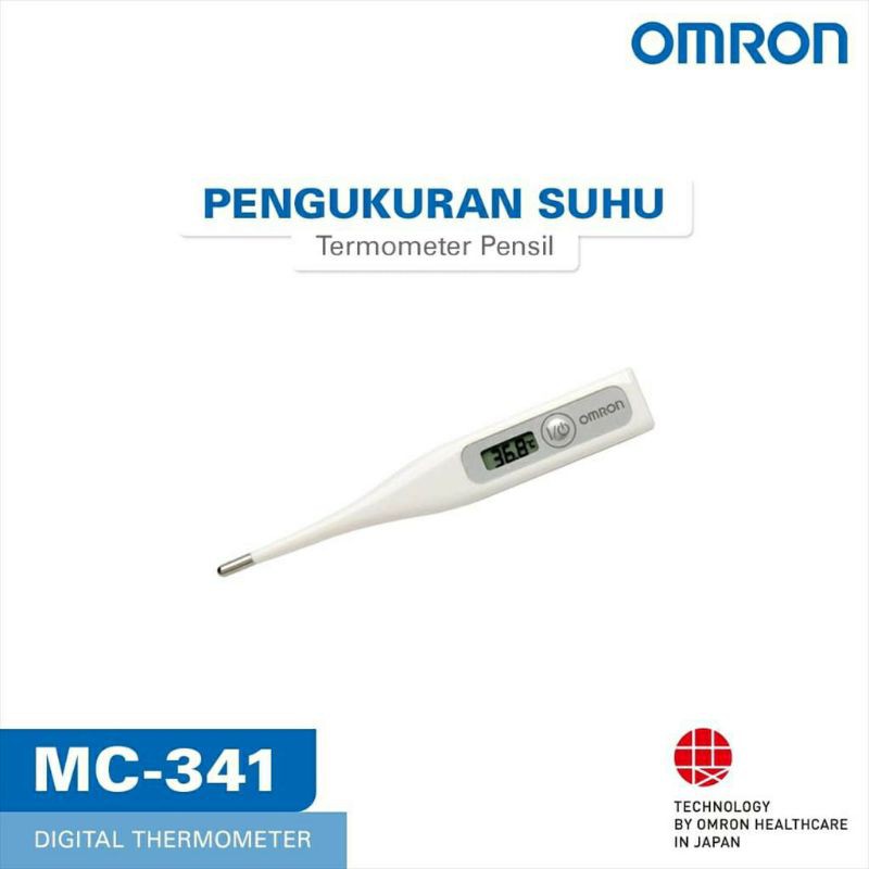THERMOMETER ALAT UKUR SUHU TUBUH DIGITAL OTOMATIS OMRON KETIAK PENSIL ORIGINAL TEKNOLOGI JEPANG