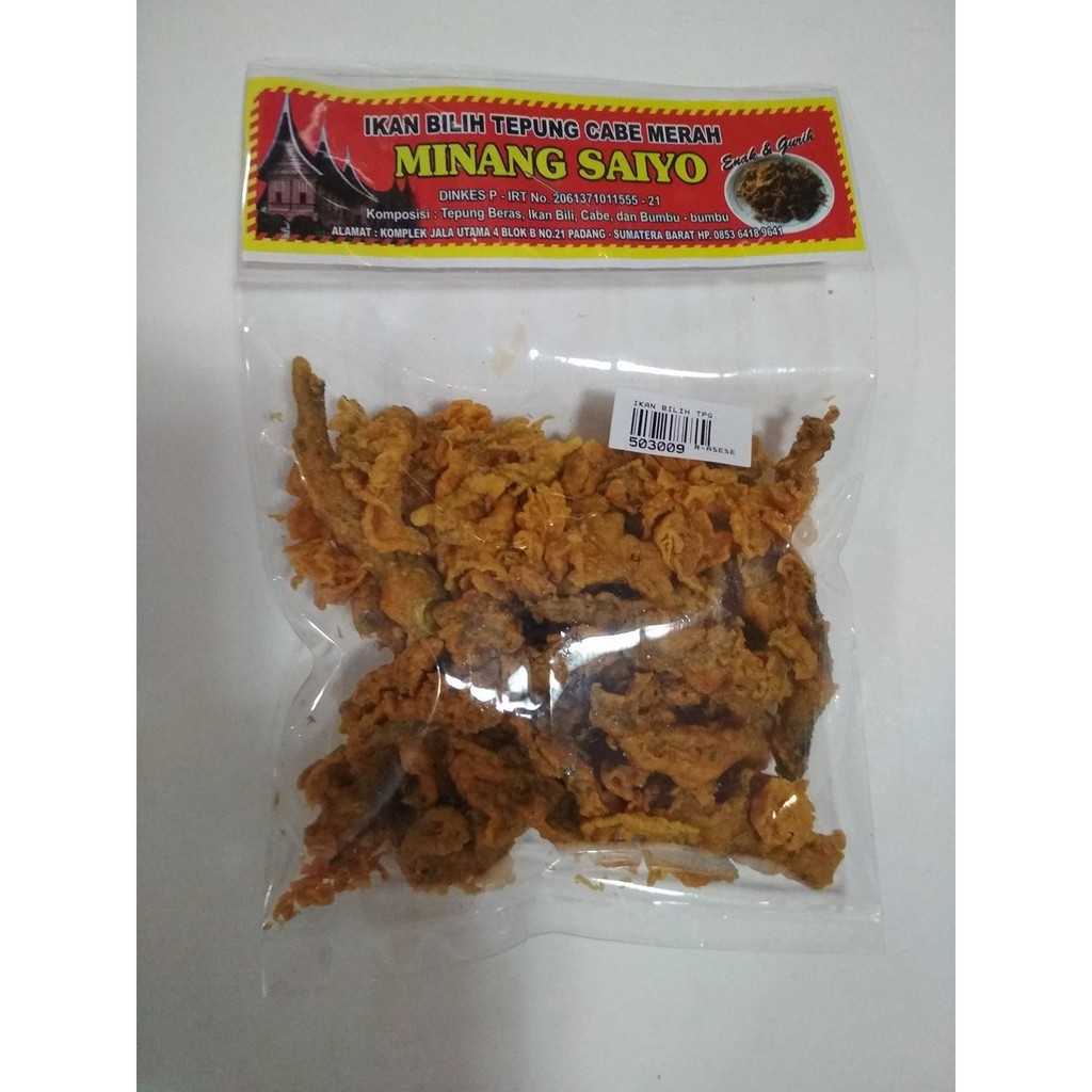 

Ikan Bilih Tepung Cabe Merah Minang Saiyo