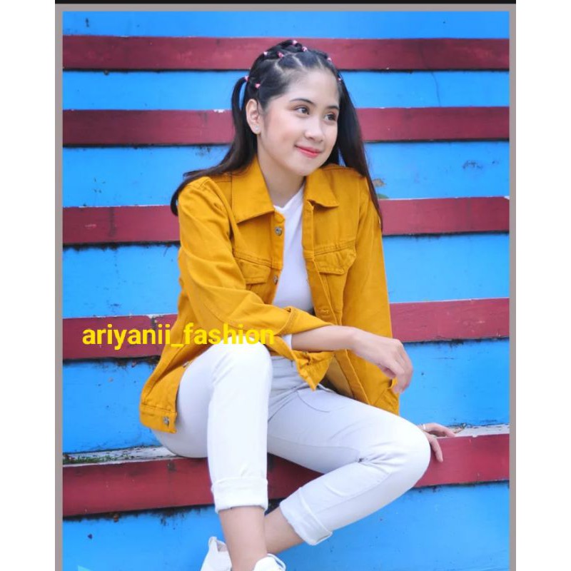 JAKET JEANS WANITA BIONDY CEWEK JAKET DENIM CEWE JINS Murah