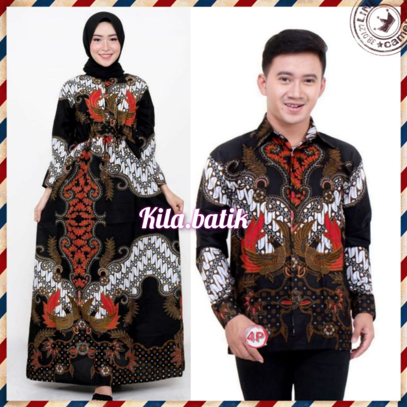 Maura Couple Sania Ruffle Batik Couple ori Ndoro jowi DNT Garansi Termurah S M L XL XXL