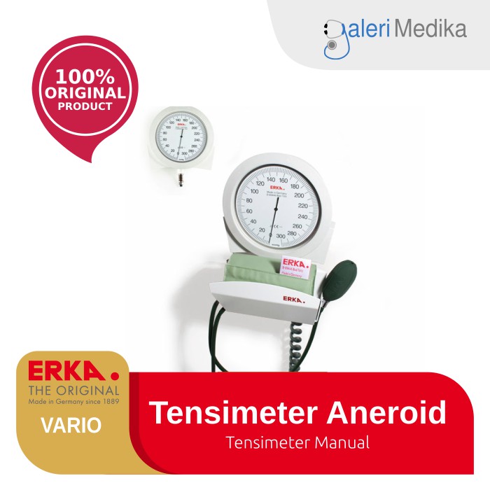 Erka - Vario with rail model accessories / Aneroid Sphygmomanometer