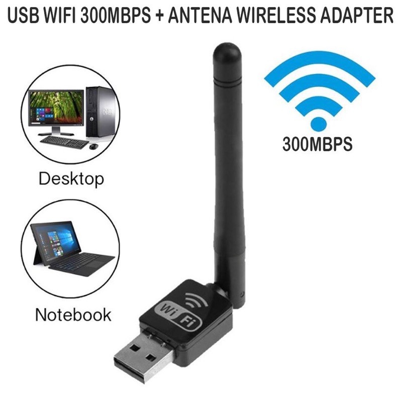 Usb Dongle wireless wifi receiver usb adapter 802.11N 300Mbps / Antena Wifi PC