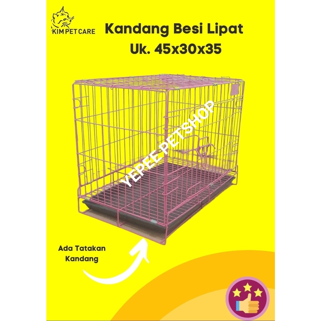 Kandang Kucing Besi Lipat/Kandang Hewan