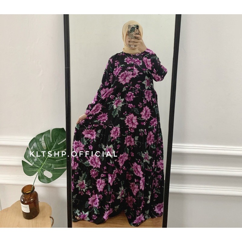 DRESS RAYON / DRESS SYAR’I / GAMIS SYARI / GAMIS PREMIUM-Gemi purple