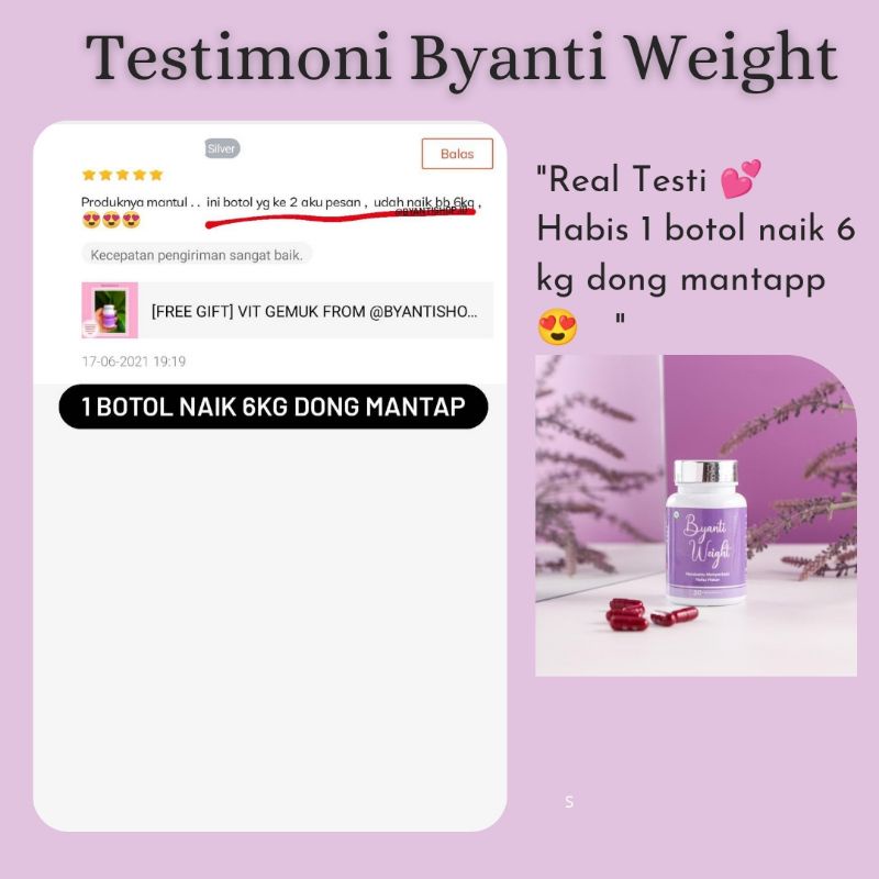 [COD] PENGGEMUK BADAN AMPUH BPOM OBAT PENGGEMUK BADAN OBAT GEMUK BADAN / BYANTI WEIGHT