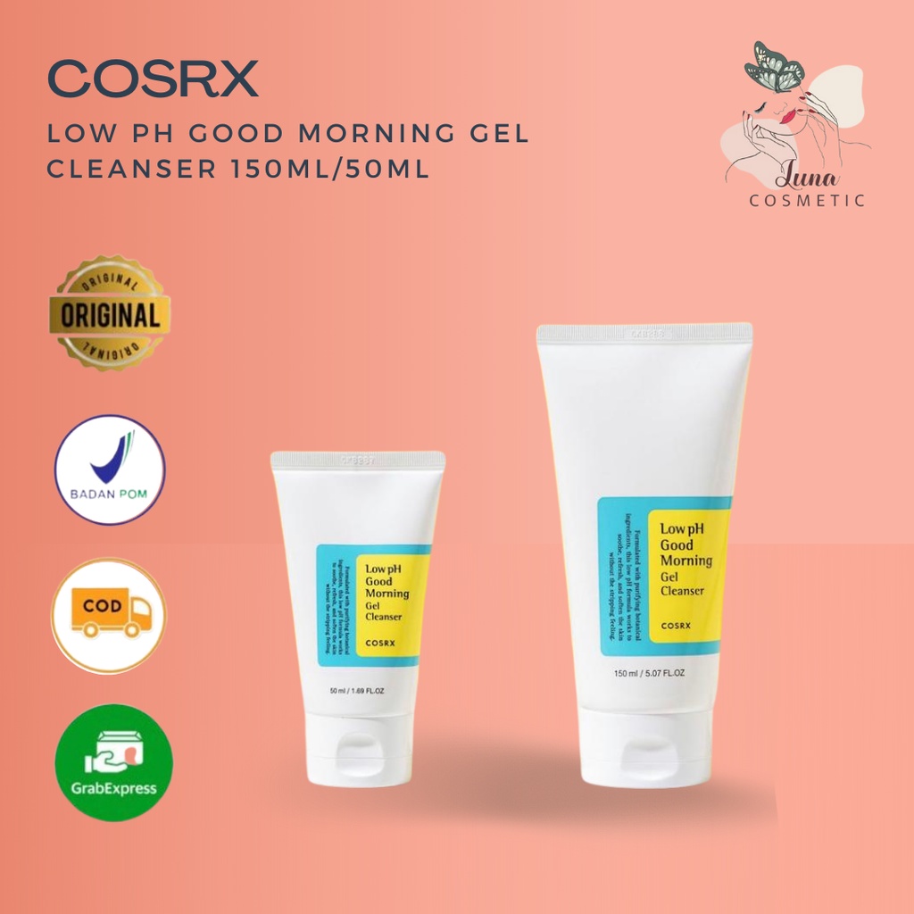 COSRX Low pH Good Morning Cleanser  50ML 150 ML (Sabun Wajah Untuk Semua Jenis Kulit)