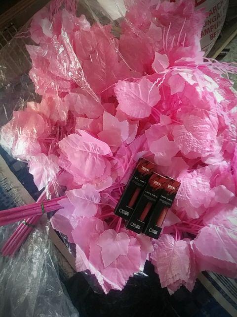 Wanflower Daun Anggur * Pink (perlusin)