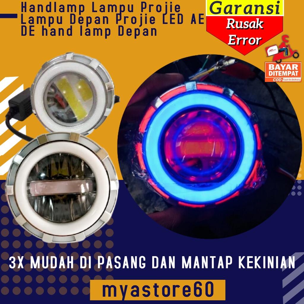 Lampu Depan Utama LED PROJIE UNIVERSAL Lampu AE DE Hand Lamp Depan Merk Projie LED Variasi Motor AE DE Semua Aksesoris Variasi Motor