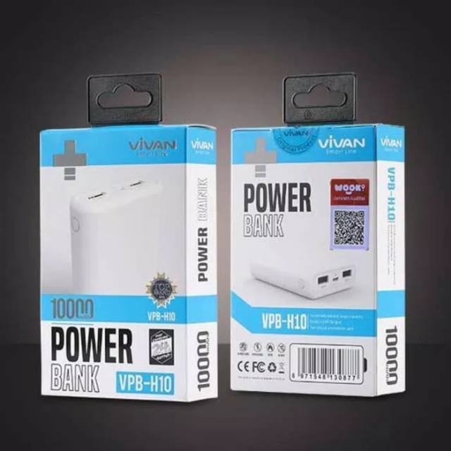Powerbank Vivan 10000Mah VPB-H10 Original Garansi Resmi