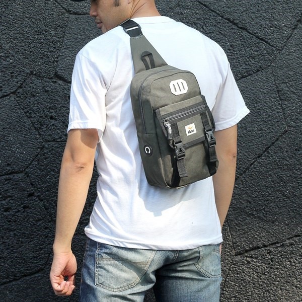 Daypack Tas Selempang Ransel Army Hitam Kecil Crossbody Pria Multifungsi Murah Keren