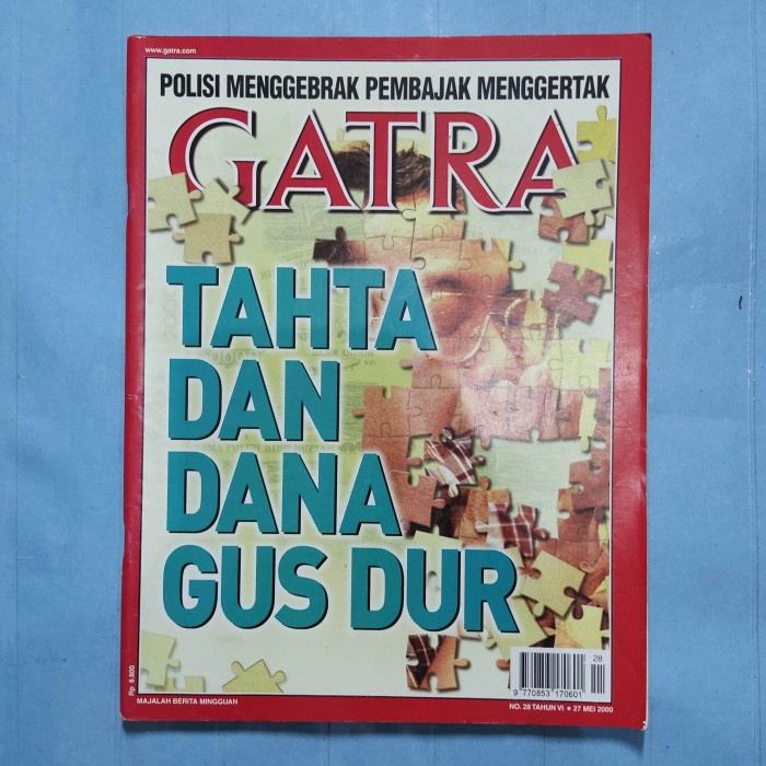Majalah lawas gatra tahta dan dana gua dur