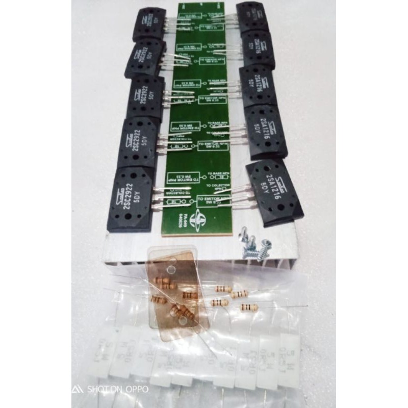 Paket Final Power Amplifier 5 Set SANKEN PCB Garis