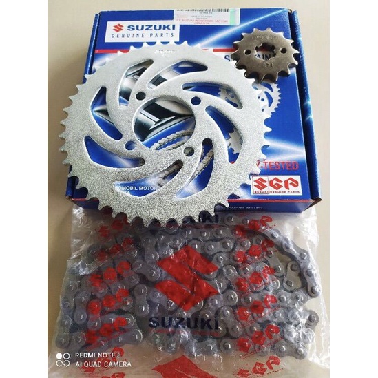 GEAR SET SUZUKUI SATRIA FU 150 LAMA TAHUN 2012 KEBAWAH KARBU BARONG ORI-YGP
