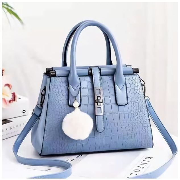 PROMO TERMURAH!!!  JX 185 HandBag Wanita Free Gantungan Pom-Pom - Tas Wanita Import Kualitas Premium