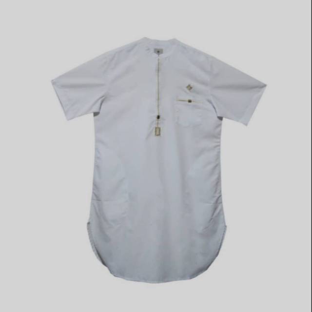 BAJU ATASAN PRIA MUSLIM KOKO KURTA PAKISTAN PUTIH ORIGINAL HISYAM