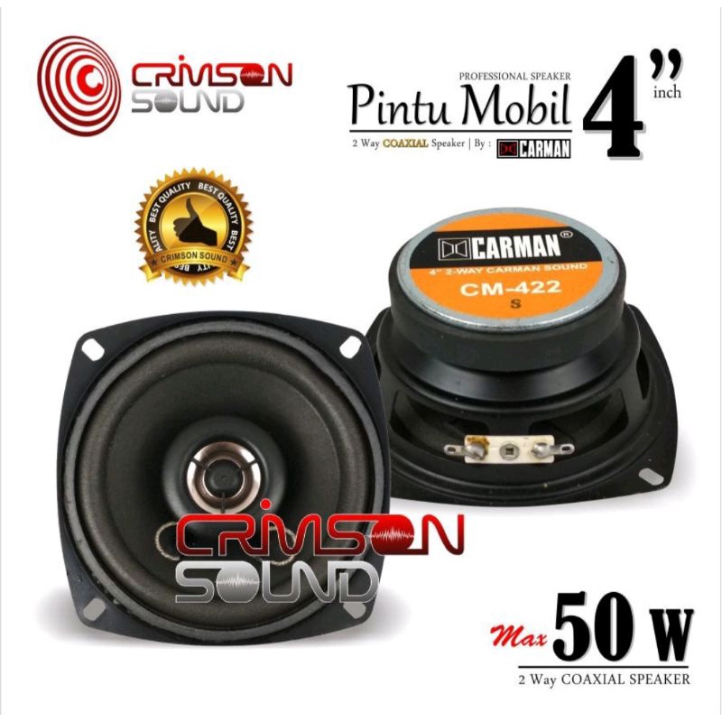 Speaker 4 inch Coaxial 2 Way CARMAN