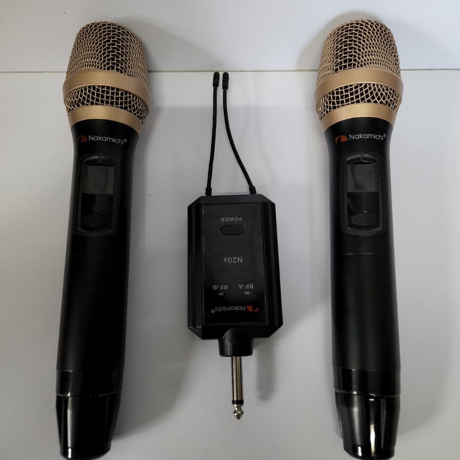 Mic wireless Nakamichi N20x receiver portable multi frequency N 20x
